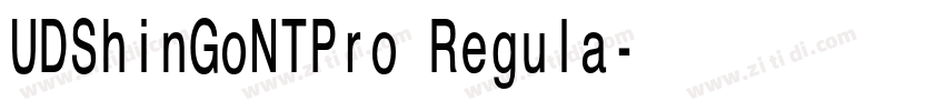 UDShinGoNTPro Regula字体转换